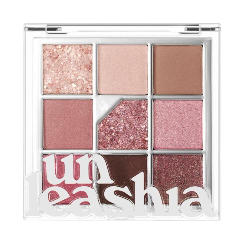 Paleta Farduri Ochi Unleashia, N5 All of Dusty Rose, cu Sclipici, 6.2 g