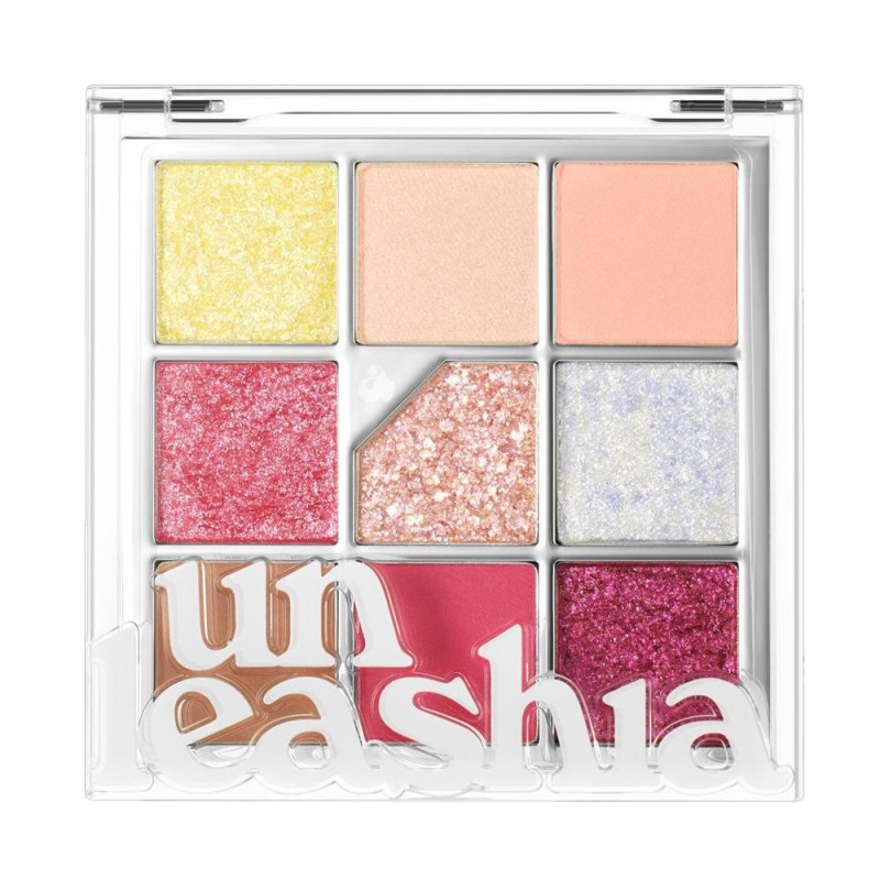 Paleta Farduri Ochi Unleashia, N7 All of Peach Ade, cu Sclipici, 6.2 g
