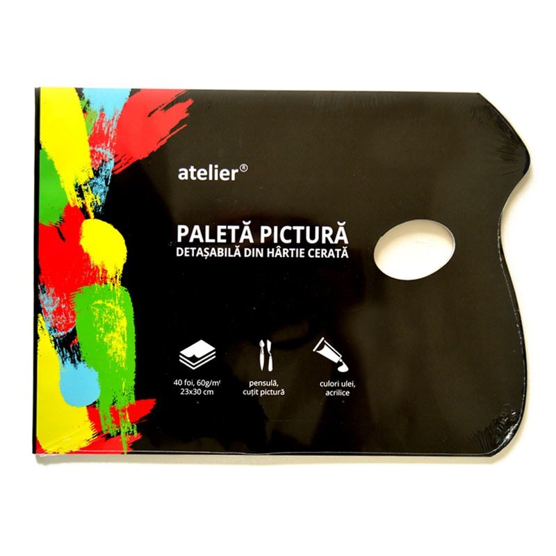 Paleta Pictura Hartie Unica Folosinta Atelier