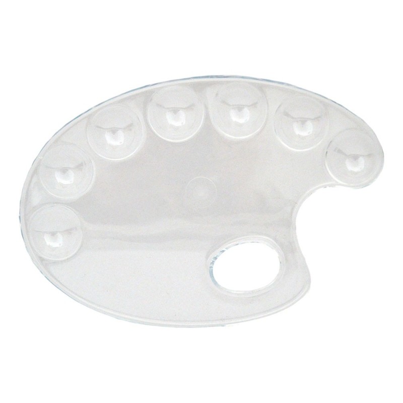 Paleta pictura plastic transparent ovala 17x24 cm CWR