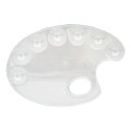 Paleta pictura plastic transparent ovala 17x24 cm CWR