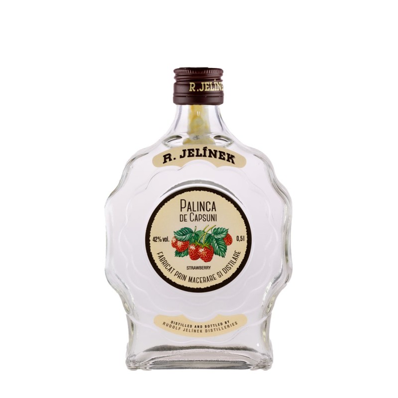 Palinca de Capsune, 42%, 0.5 l, Jelinek