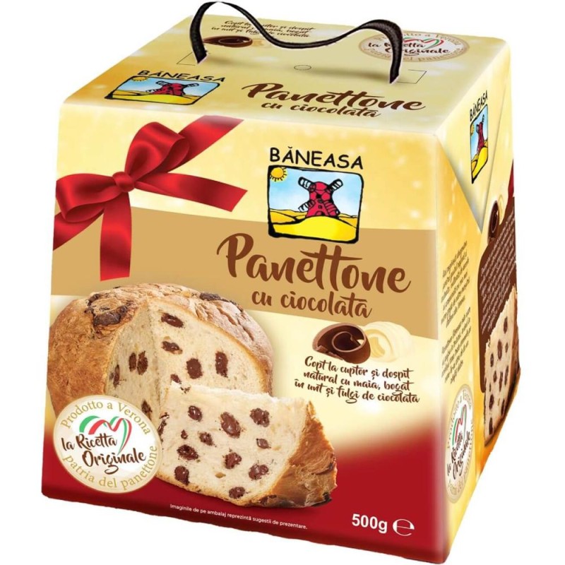 Panettone cu Ciocolata Baneasa, 500 g