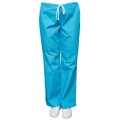 Pantalon Medical Dama Eva Clasic, Elastic Si Snur, 3 Buzunare, Turcoaz, S