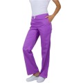 Pantalon Medical Dama Eva Premium, Elastic Si Snur, 3 Buzunare, Lila, 2XL