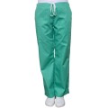 Pantalon Medical Dama Eva Premium, Elastic si Snur, 3 Buzunare, Verde Deschis, XL