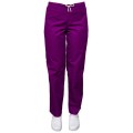 Pantalon Medical Unisex Vivi Premium, Elastic Si Cordon In Talie, Fara Buzunare, Mov, XS