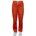 Pantalon Medical Unisex Vivi Premium, Elastic Si Cordon In Talie, Fara Buzunare, Portocaliu, L
