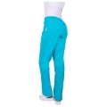 Pantalon Unisex Prima, Fara Buzunare, Tercot Turquoise, Marimea XL
