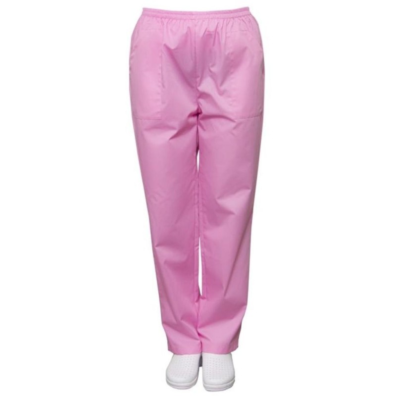 Pantaloni Medicali Unisex Sava Premium, Elastic In Talie, 2 Buzunare, Roz deschis, XL