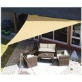 Panza Parasolar UV, pentru Terasa, Triunghiulara, 3 x 3 x 3 m, Crem