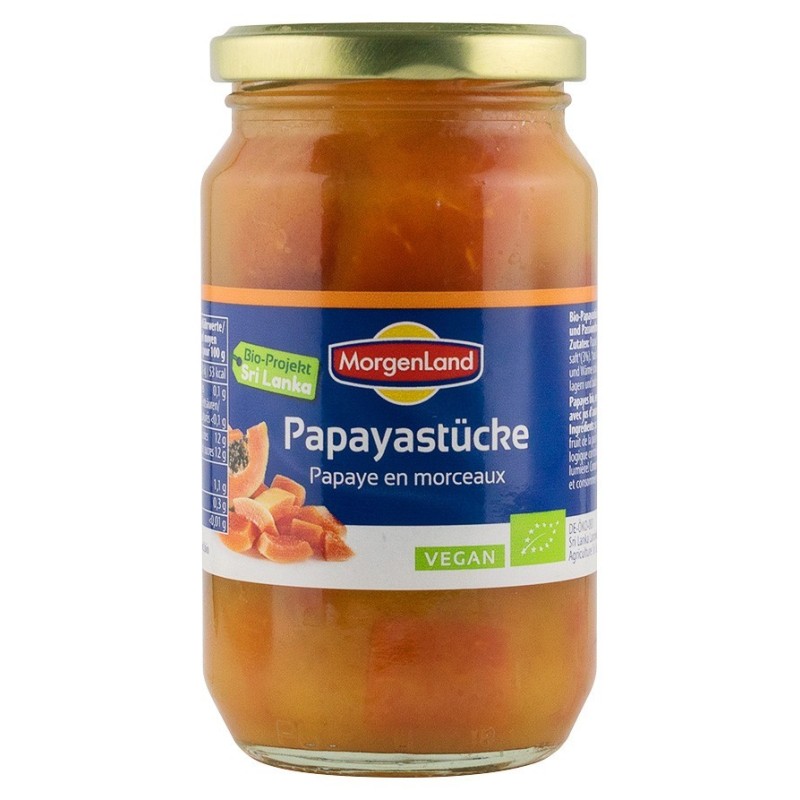Papaya Bio in Suc de Ananas, 350 g MorgenLand