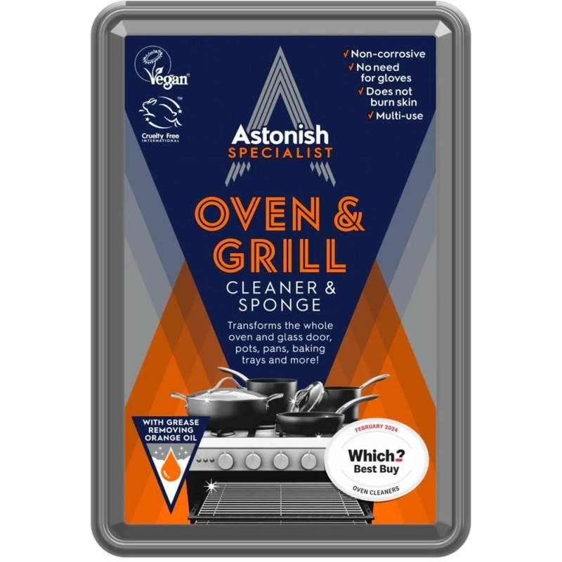 Pasta de Curatat cu Burete Astonish Specialist, pentru Cuptor si Gratar, 250 g