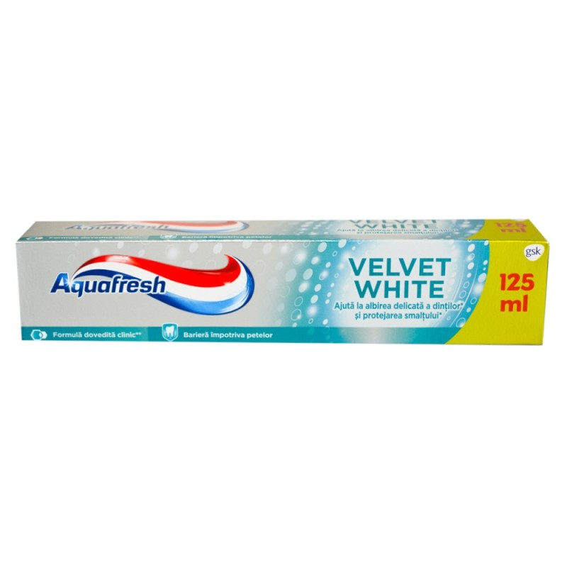 Pasta de Dinti Aquafresh, Velvet White, 125 ml