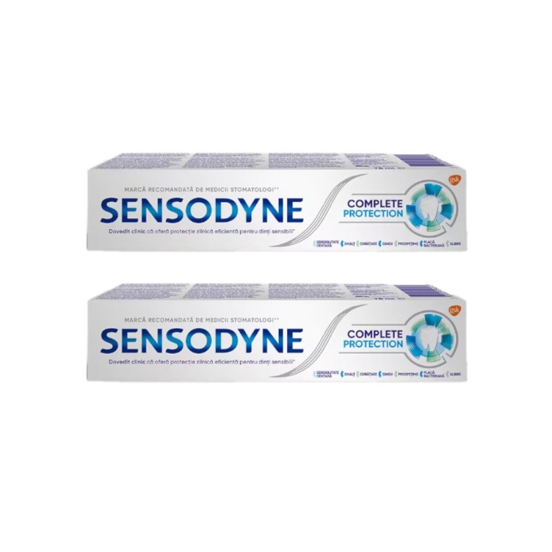 Pasta de Dinti Sensodyne Complete Protection, 75 ml, 2 Bucati