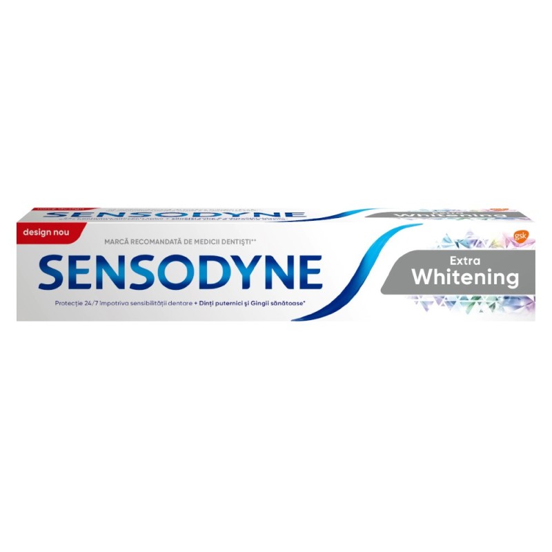 Pasta de Dinti Sensodyne Extra Whitening, pentru Dinti Sensibili, 100 ml
