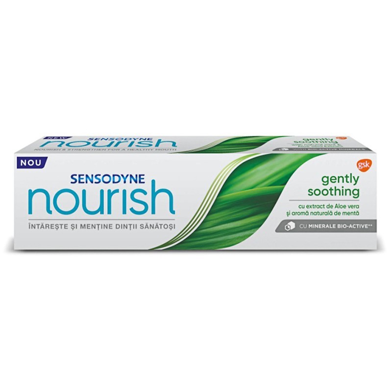 Pasta de Dinti Sensodyne Nourish Gently Soothing, cu Extract de Aloe Vera, 75 ml