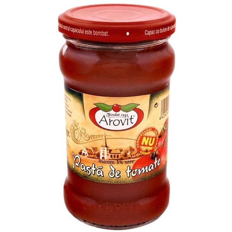Pasta de Tomate 24% Arovit, 320 g