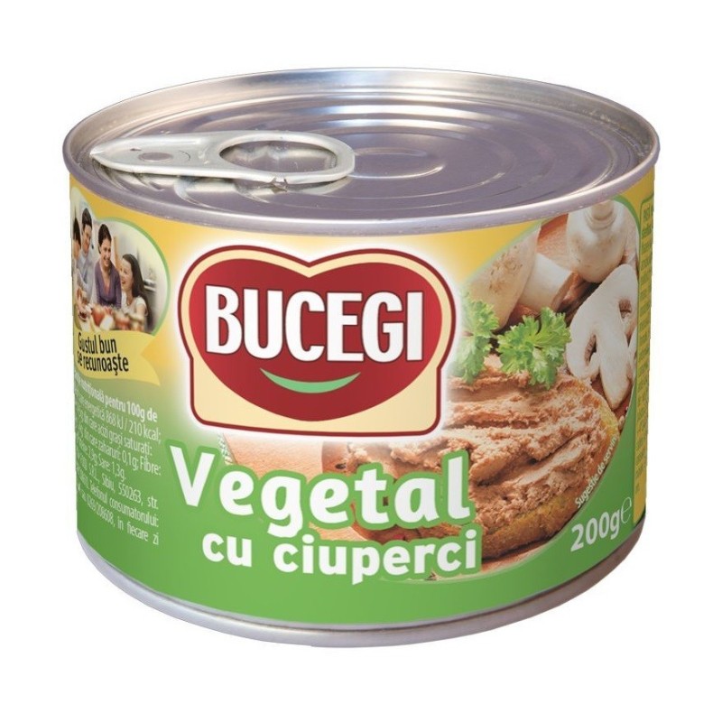 Pasta Vegetala cu Ciuperci Bucegi, 200 g