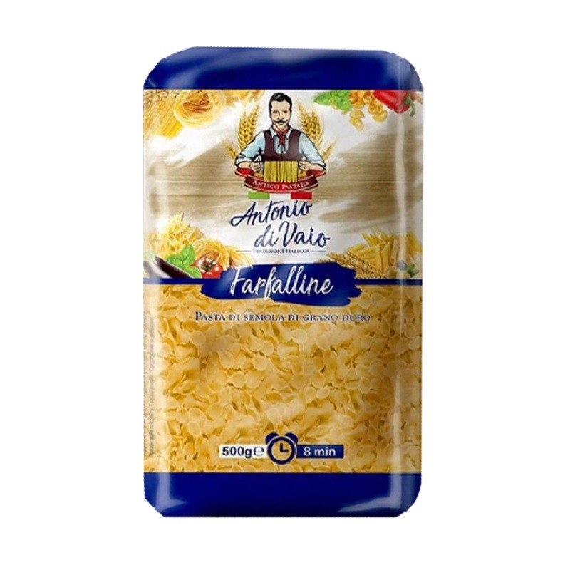 Paste Antonio Di Vaio, Farfalline Grau Dur 500 g