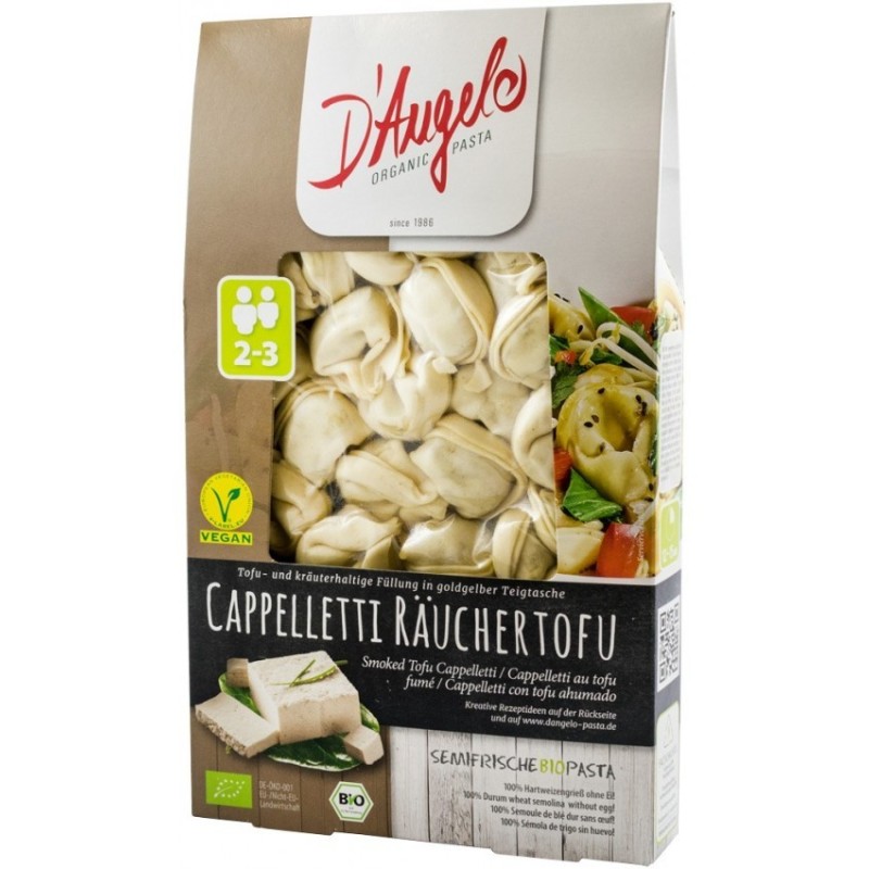 Paste Cappelletti Bio cu Tofu Afumat, 250 g, D'Angelo