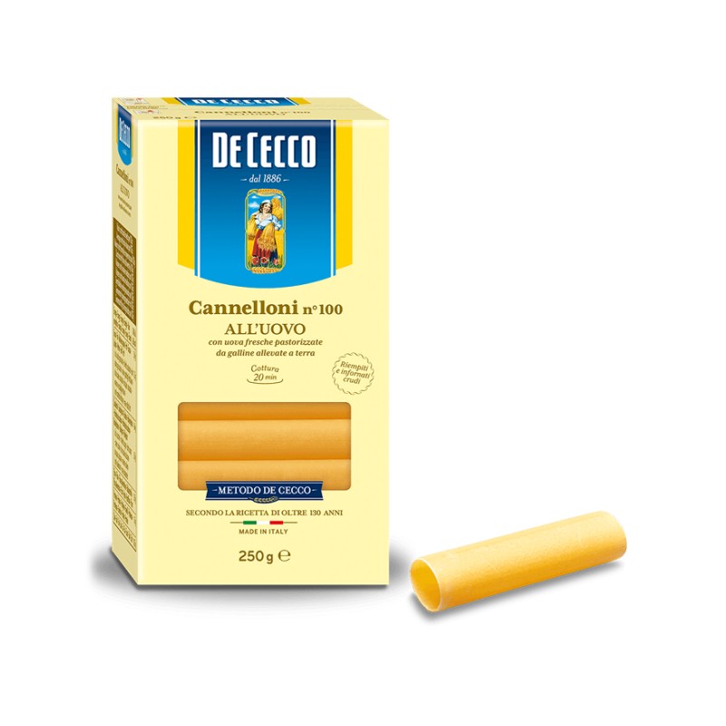 Paste cu Ou Cannelloni De Cecco, 250 g