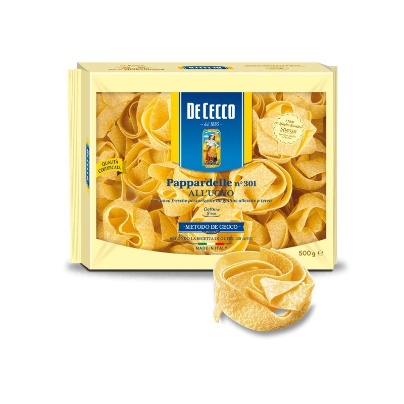 Paste cu Ou Papardele De Cecco, 500 g