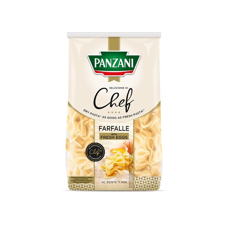 Paste Fainoase Farfalle Chef cu Ou, Panzani, 400 G