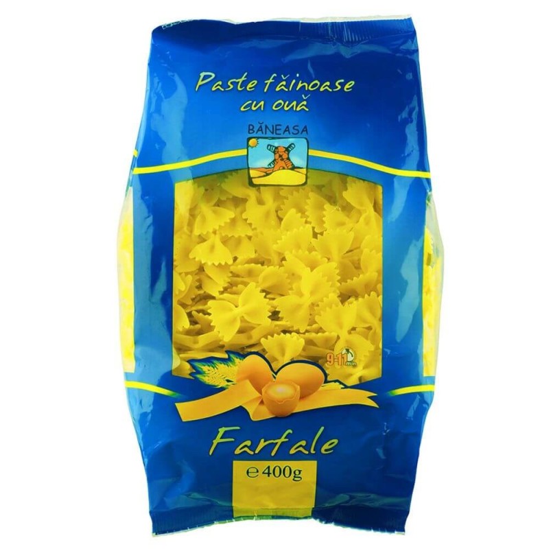 Paste Fainoase Farfalle cu Ou Baneasa, 400 g