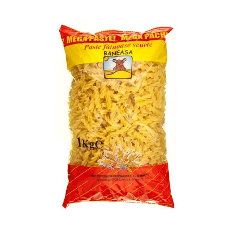 Paste Fainoase Fusilli Baneasa, 1 kg