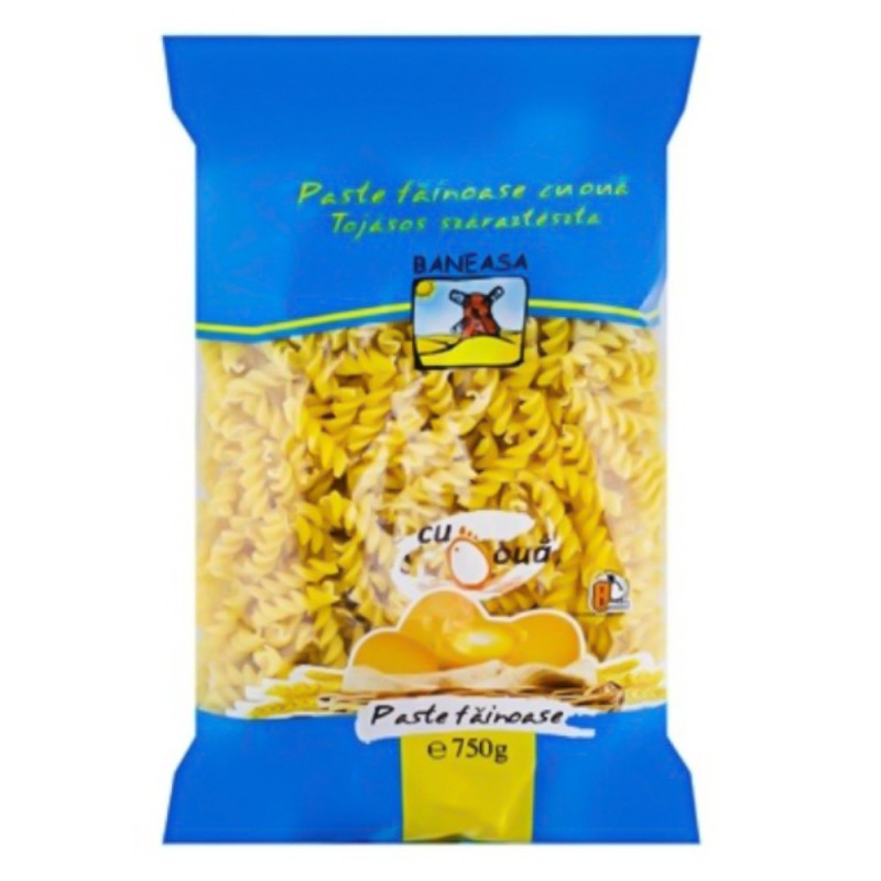 Paste Fainoase Spirale cu Ou Baneasa, 750 g