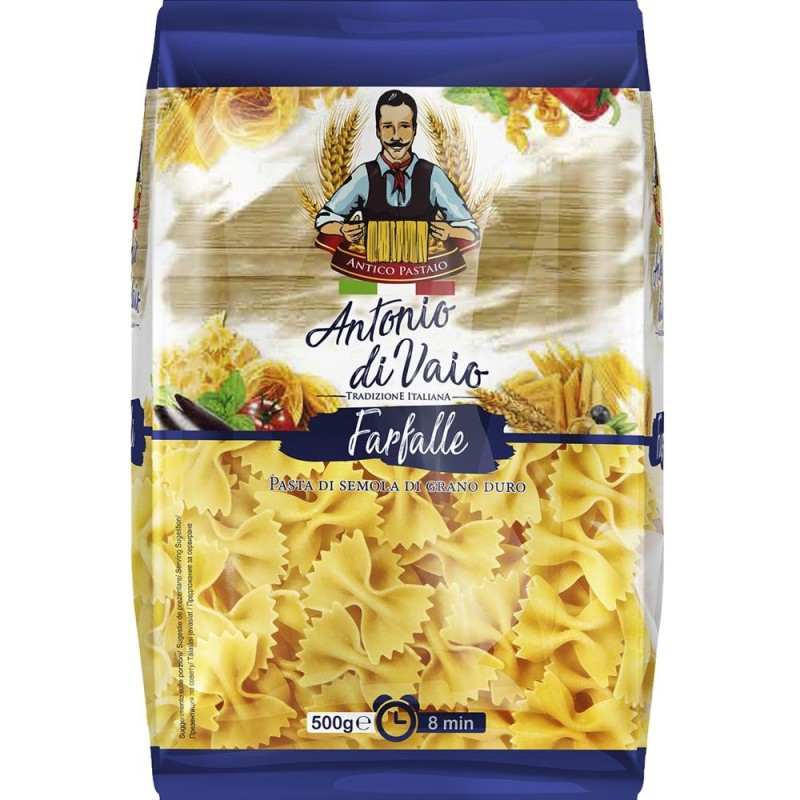 Paste Farfalle Antonio di Vaio, din Grau Dur, 500 g