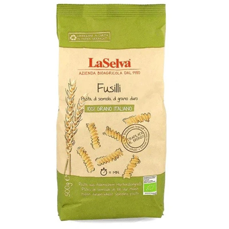 Paste Fusili din Gau Dur, La Selva, Bio, 500 g