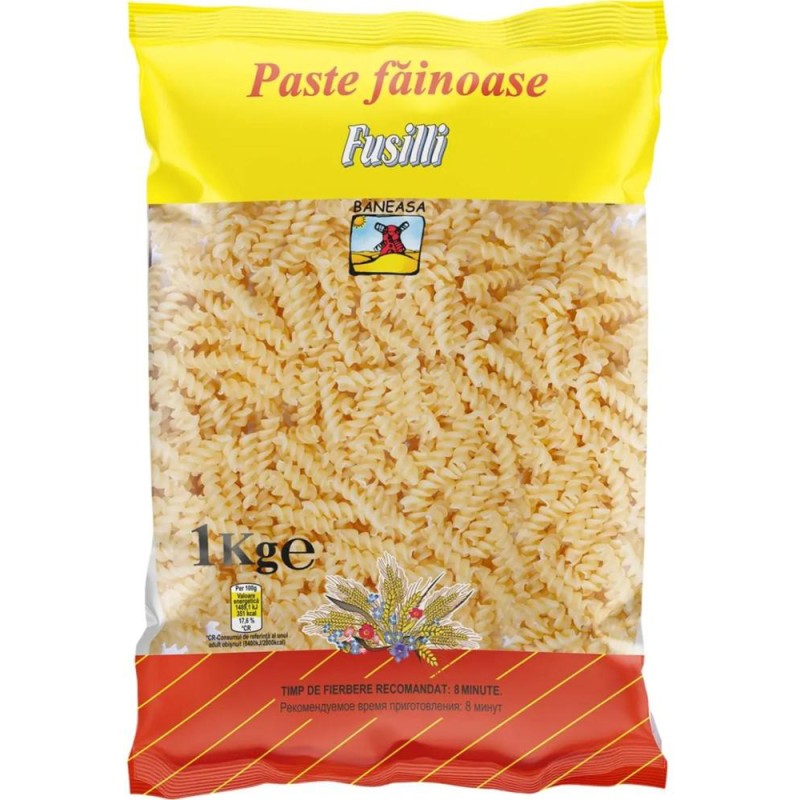 Paste Fusilli Baneasa, 1 kg