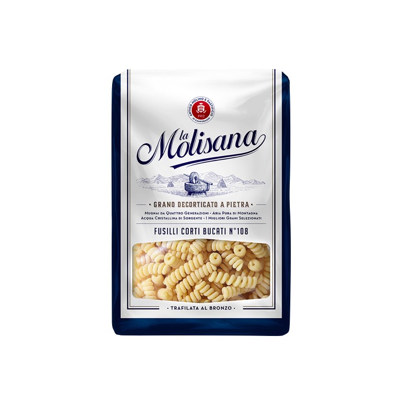 Paste Fusilli Corti Buc No108 La Molisana, 500 g