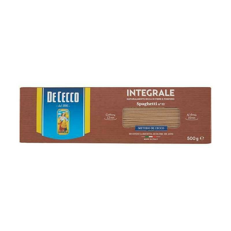 Paste Integrale Spaghetti De Cecco, 500 g