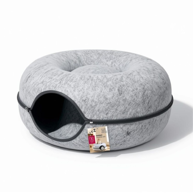 Pat pentru Animale Tunel Donut, Marimea M, M-PETS
