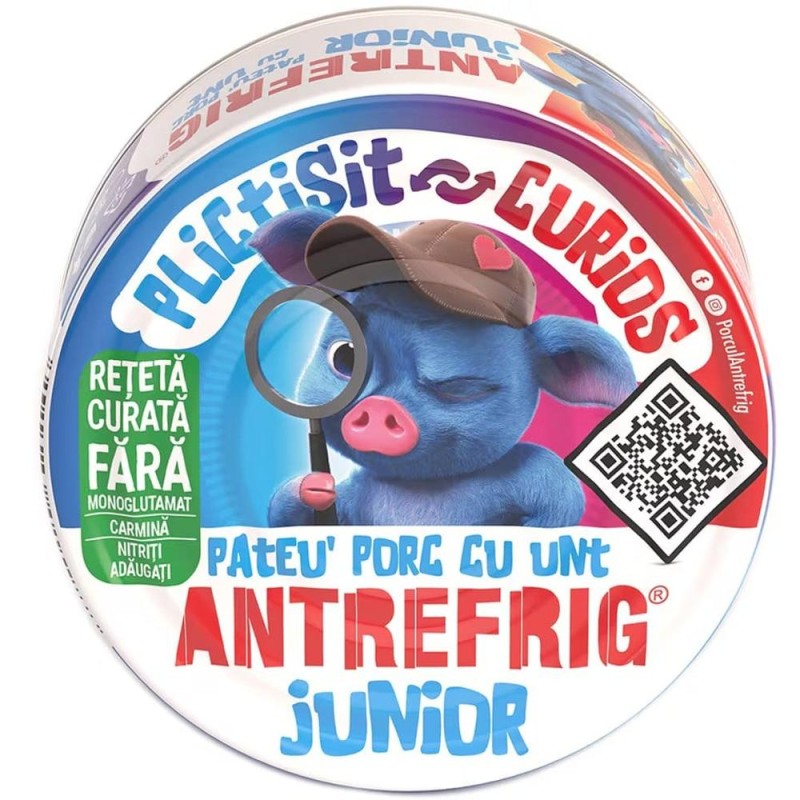 Pate de Porc cu Unt Antrefrig Junior, 100 g