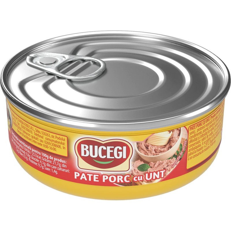 Pate de Porc cu Unt  Bucegi, 120 g
