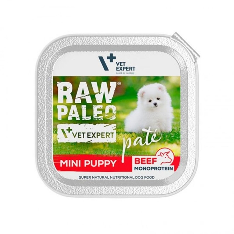 Pate de Vita pentru Caini Mini Puppy, Raw Paleo, 150 g