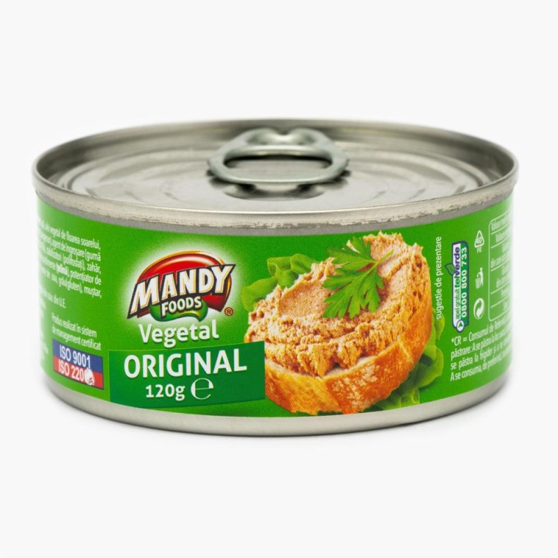 Pate Vegetal Mandy, 120 g