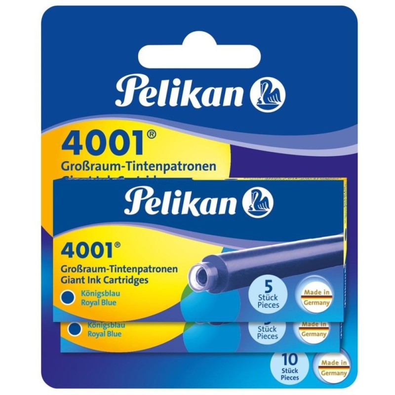 Patroane Cerneala 4001, Dimensiune Mare, Culoare Albastru Inchis, 10 Bucati