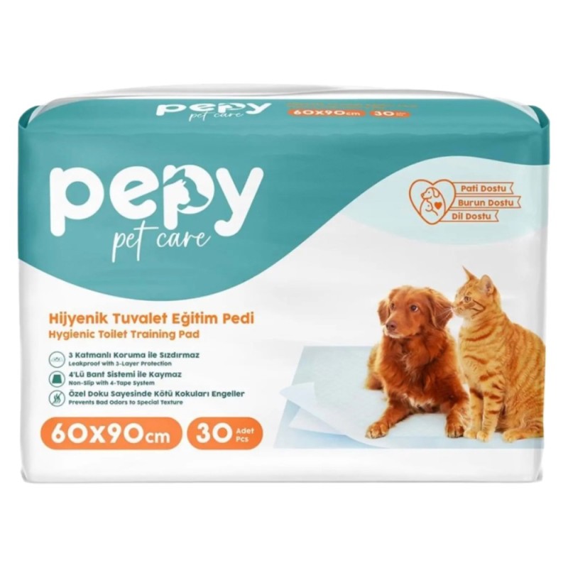 Paturici Igienice Pepy Pet Care, 90 x 60 cm, 30 Bucati