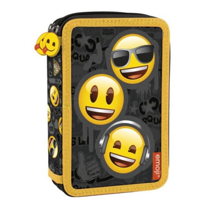 Penar Dublu, Emoticons, Multicolor, 13 x 20 x 5 cm, cu Fermoar