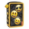 Penar Dublu, Emoticons, Multicolor, 13 x 20 x 5 cm, cu Fermoar