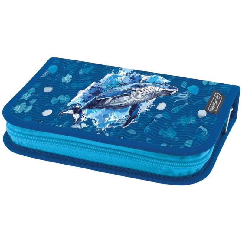 Penar Neechipat, Blue Whale, Albastru, 1 Compartiment, Herlitz