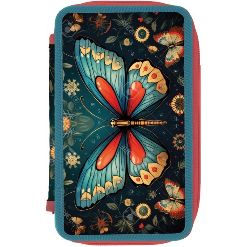 Penar Neechipat, Butterfly, Multicolor, 2 Compartimente, Herlitz