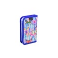 Penar Neechipat cu 2 Clape, 13.5 x 19.5 x 3 cm, Motiv Fluturi Colorati