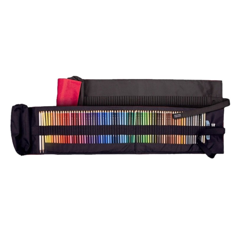 Penar Roll-up Echipat, 72 Creioane Colorate Polycolor, Ascutitoare, Guma de Sters, Koh-I-Noor