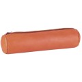 Penar Tip Etui, Rotund, Oxford, Piele Naturala, Caramel